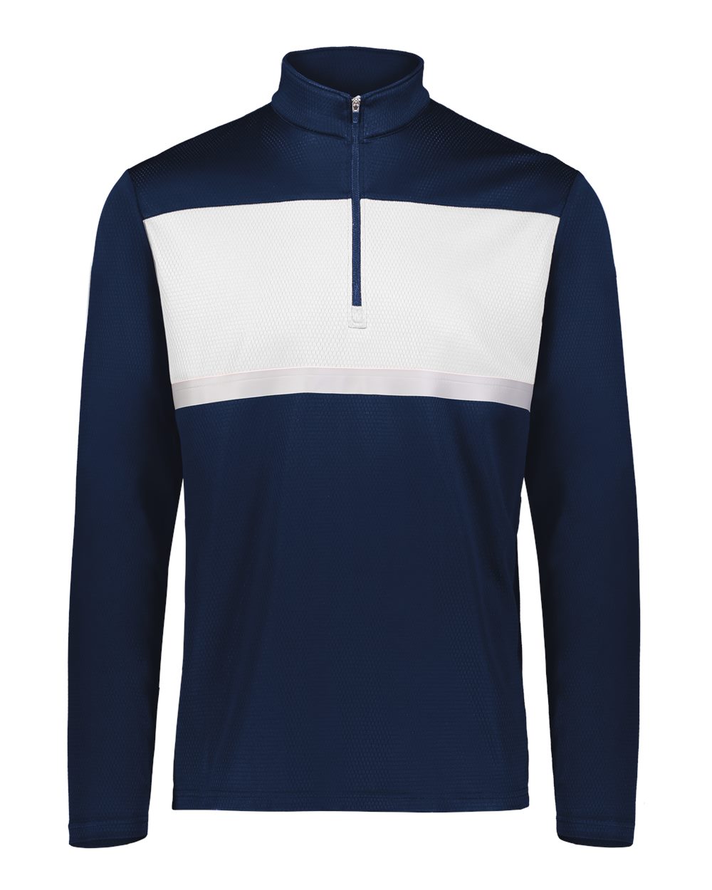 Holloway Men's Dry-Excel™ Prism Bold Quarter-Zip Pullover. 222591 - Navy/ White