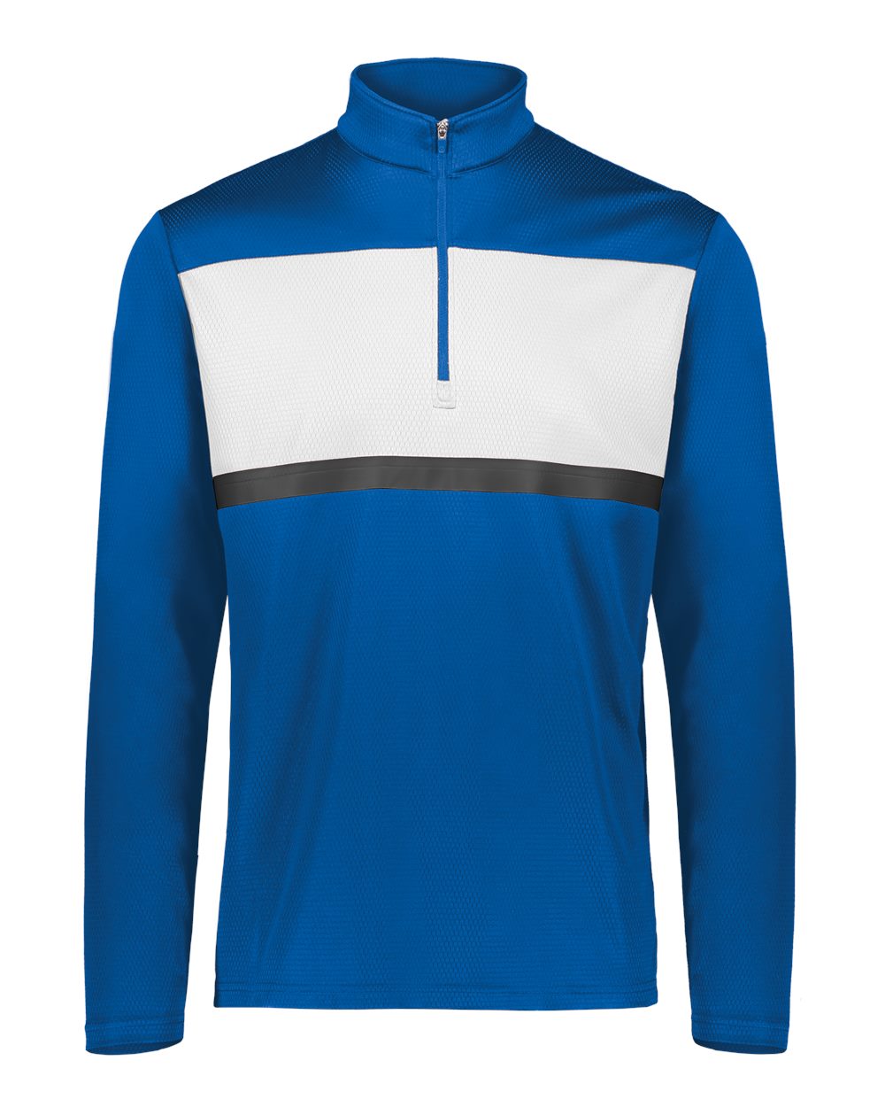 Holloway Men's Dry-Excel™ Prism Bold Quarter-Zip Pullover. 222591 - Royal/ White