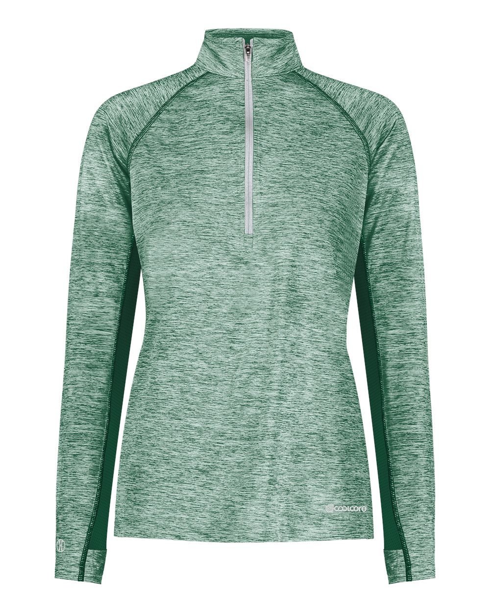 Holloway Women's Electrify CoolCore® Quarter-Zip Pullover. 222774 - Dark Green Heather