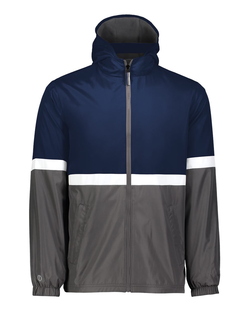 Holloway Men's Turnabout Reversible Hooded Jacket. 229587 - Navy/ Carbon