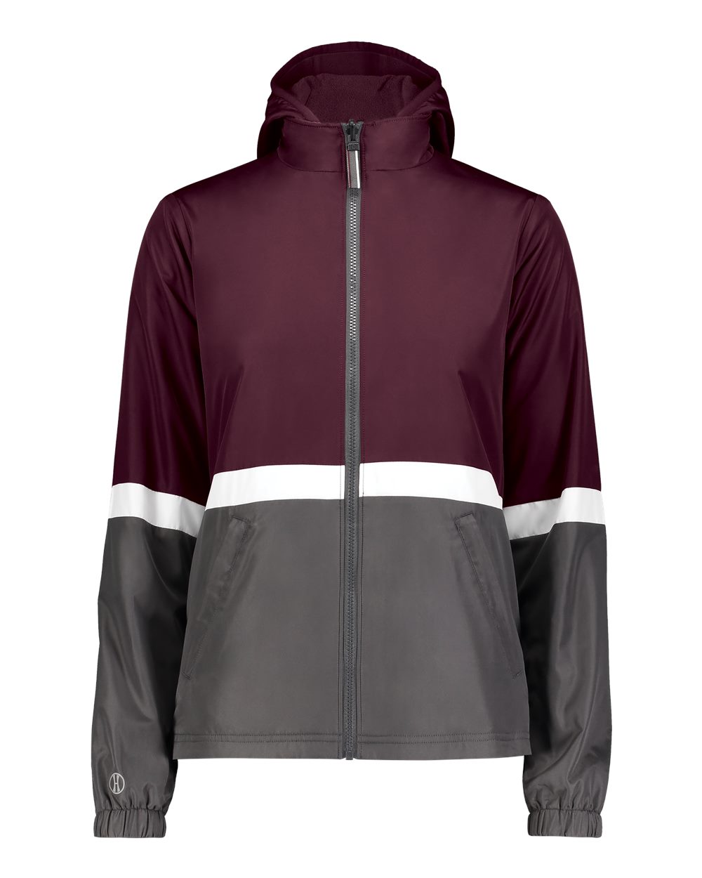 Holloway Women's Turnabout Reversible Hooded Jacket. 229787 - Maroon/ Carbon