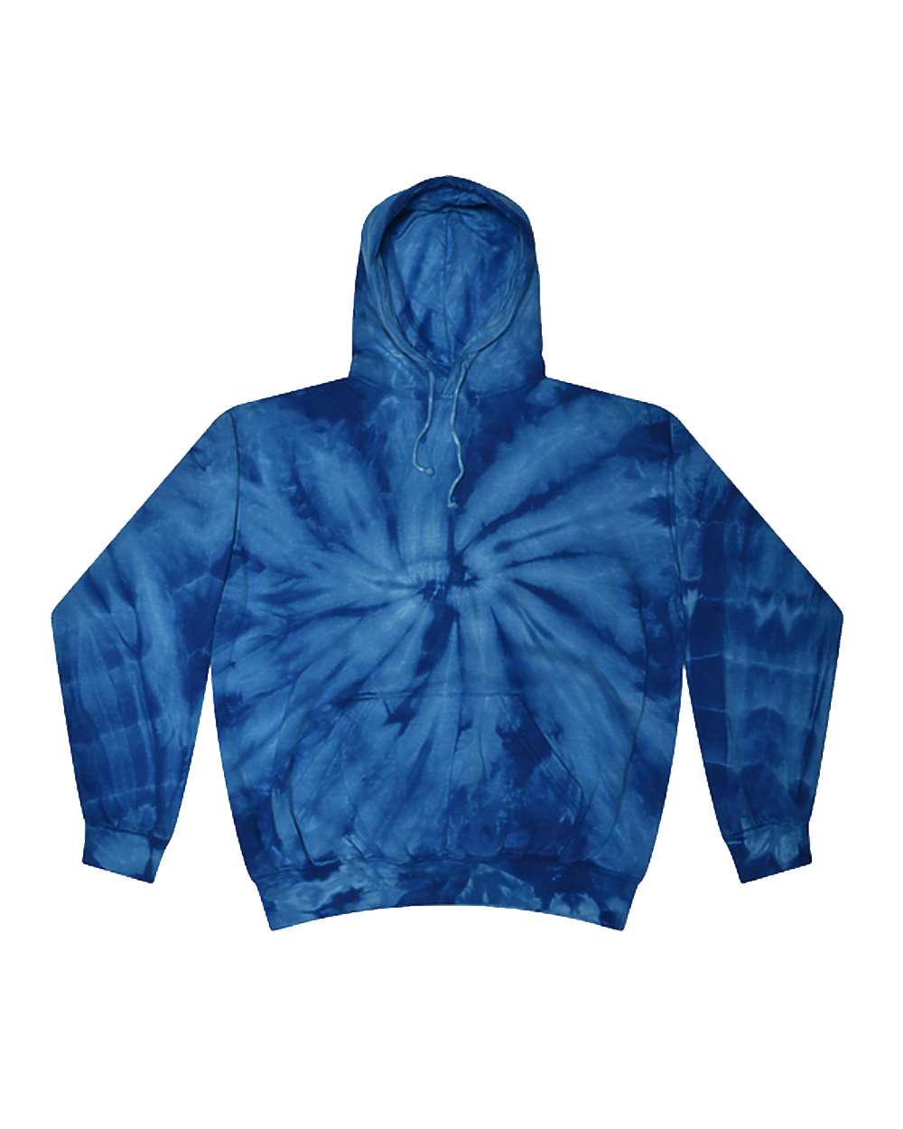 Colortone Unisex Tie-Dyed Hooded Sweatshirt. 8777 - Spider Royal