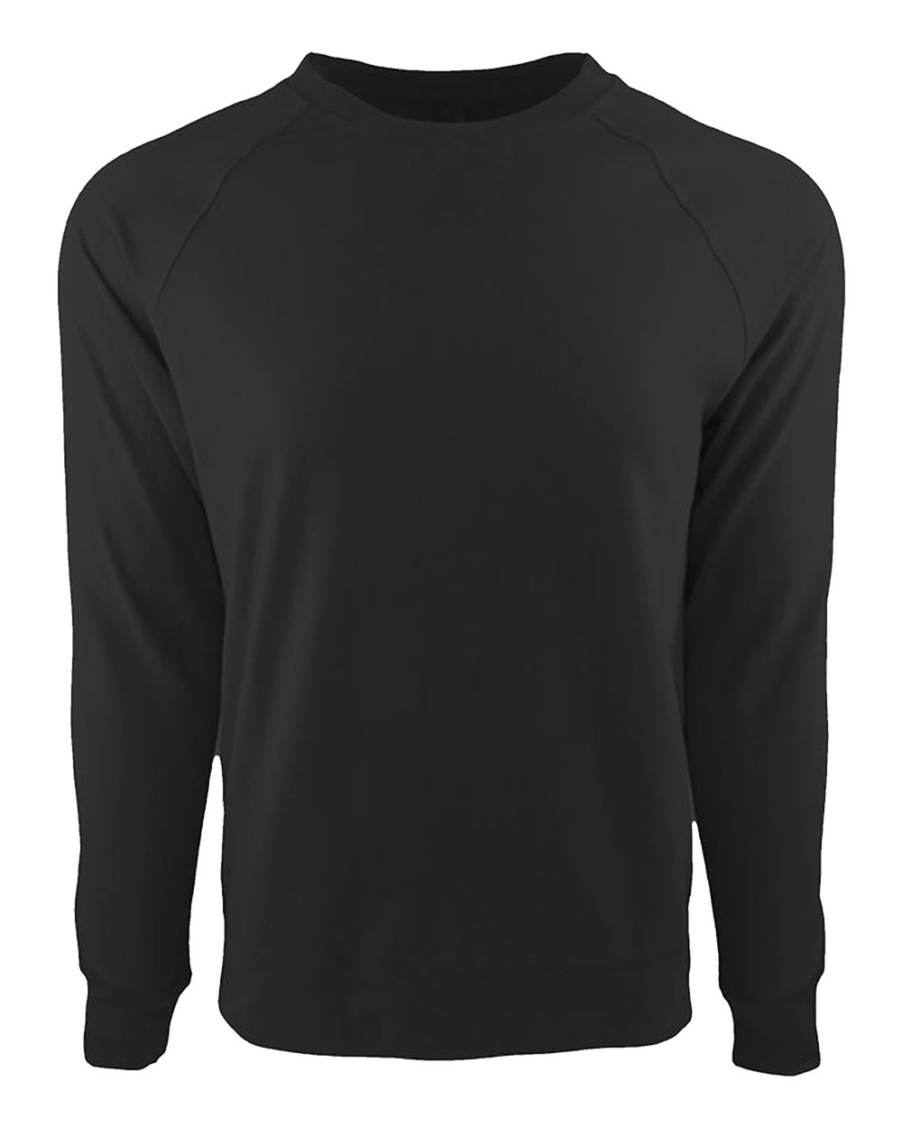 Next Level Unisex Laguna Raglan Crewneck Sweatshirt. 9000 - Graphite Black