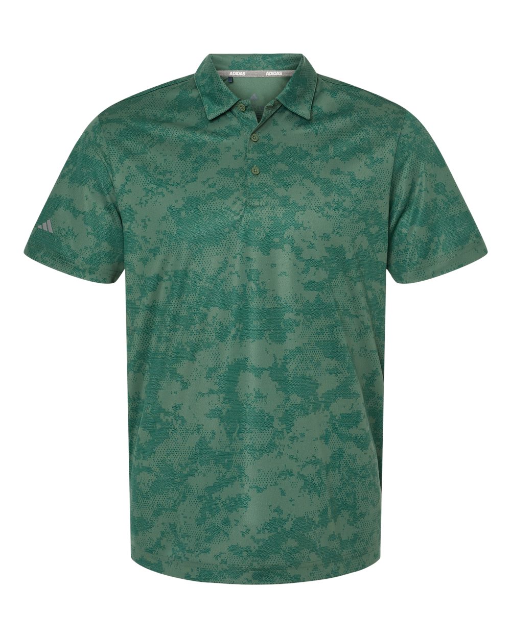Adidas Men's All Over Camo Print Polo. A550 - Green Oxide
