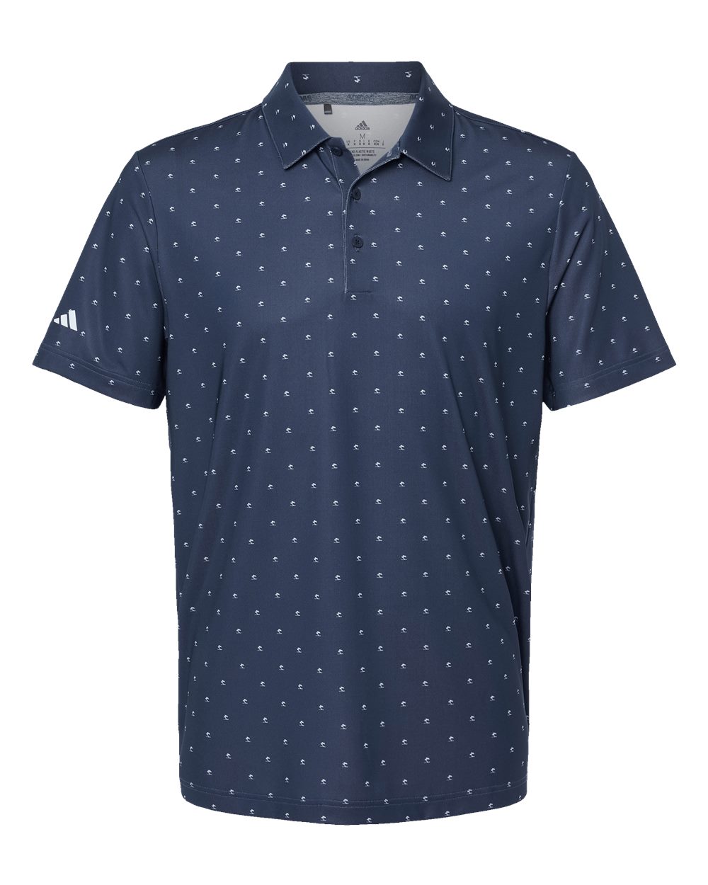 Adidas Men's Ultimate365 Pine Tree Polo. A574 - Collegiate Navy/ White
