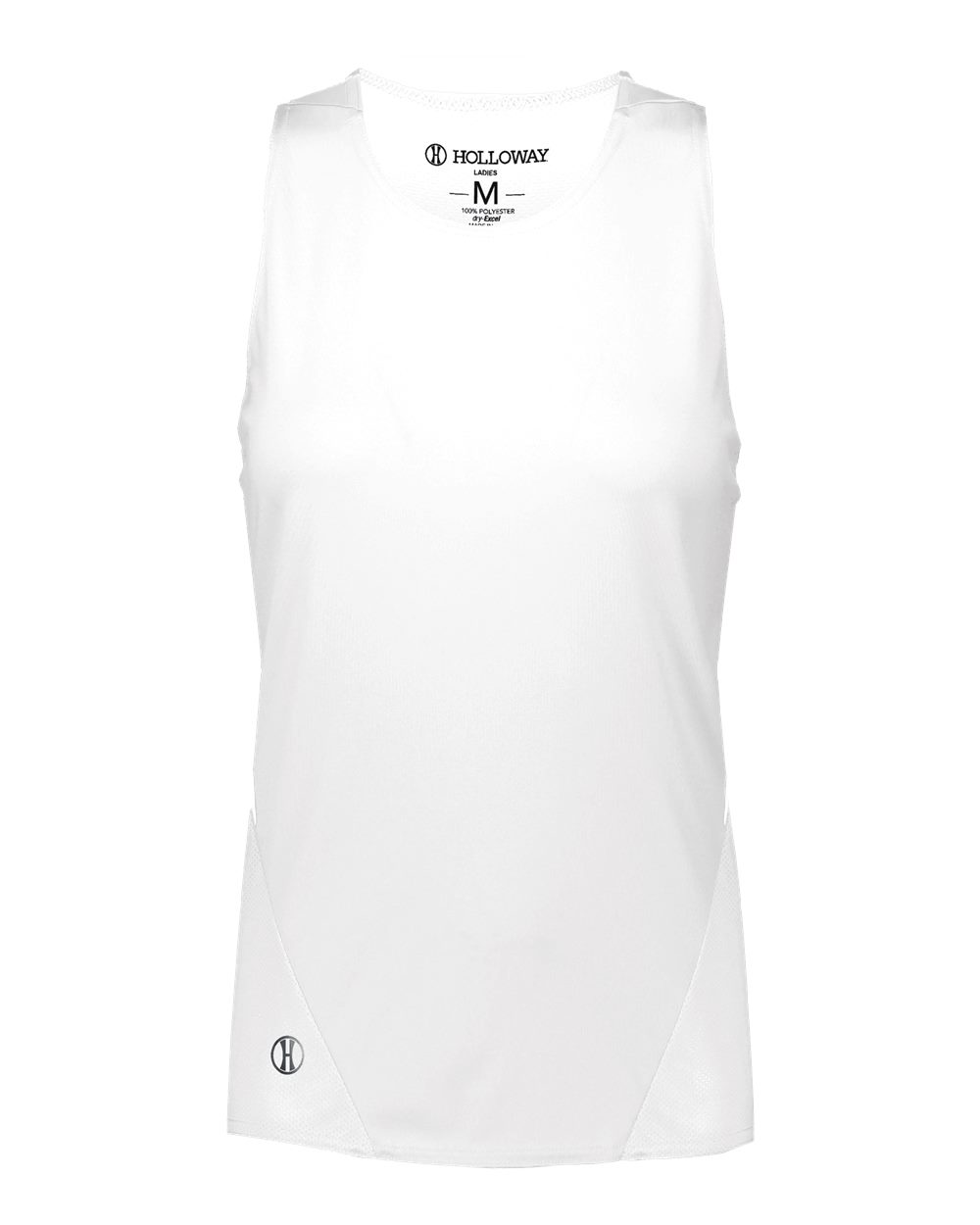 Holloway Women's PR Max Track Racerback Jersey. 221335 - White