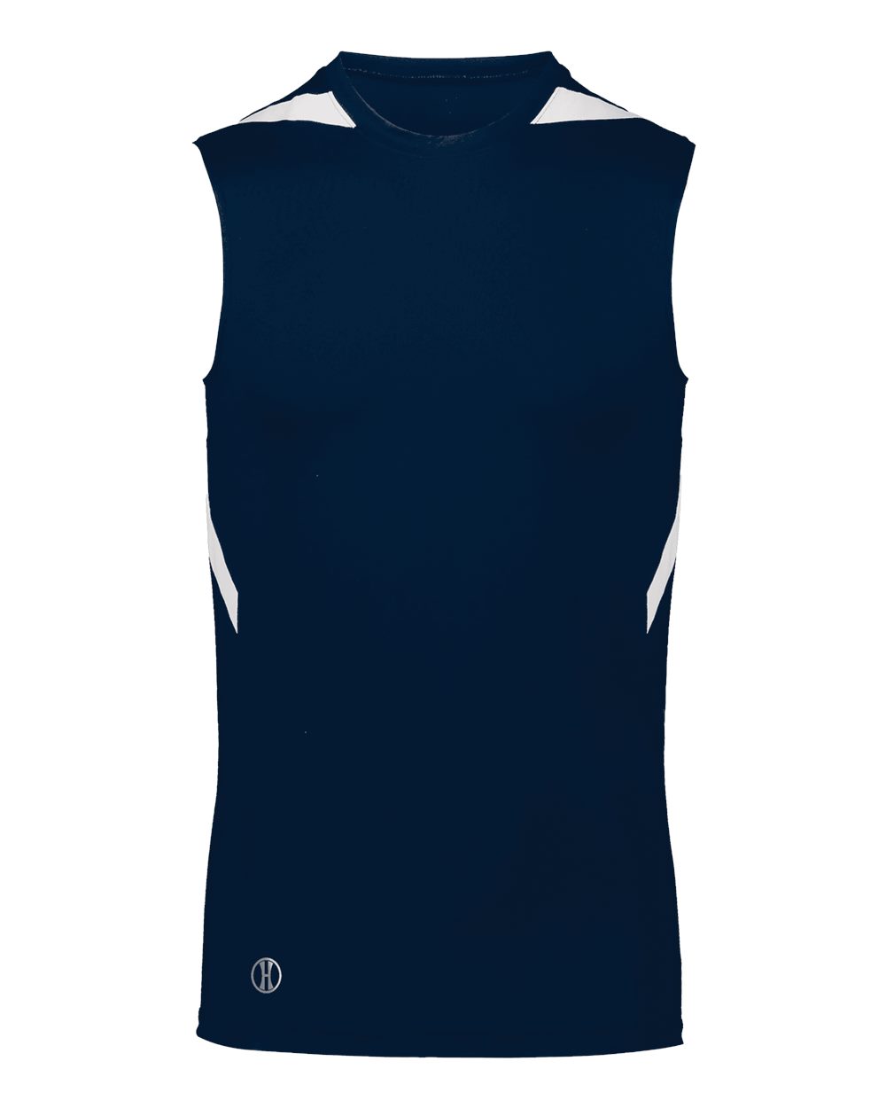 Holloway Unisex PR Max Compression Jersey. 221037 - Navy/ White