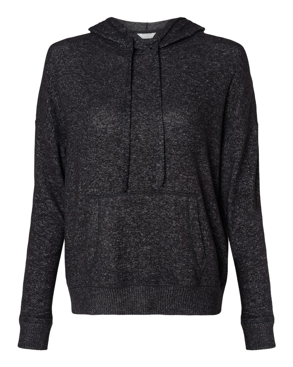 Boxercraft Women's Cuddle Fleece Hooded Sweatshirt. BW1501 - Black Heather