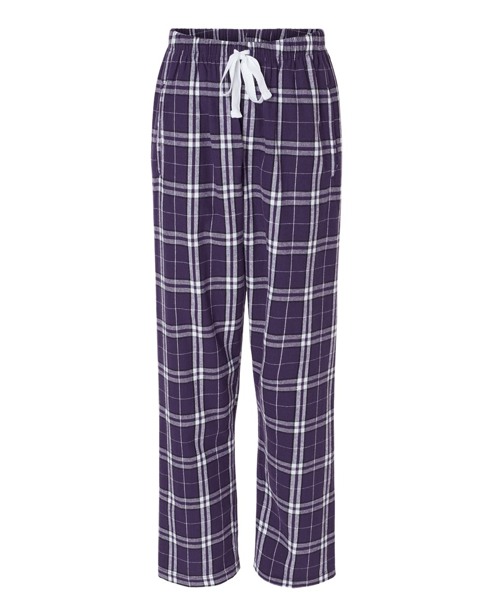 Boxercraft Women's Haley Flannel Pants. BW6620 - Purple/ White Plaid