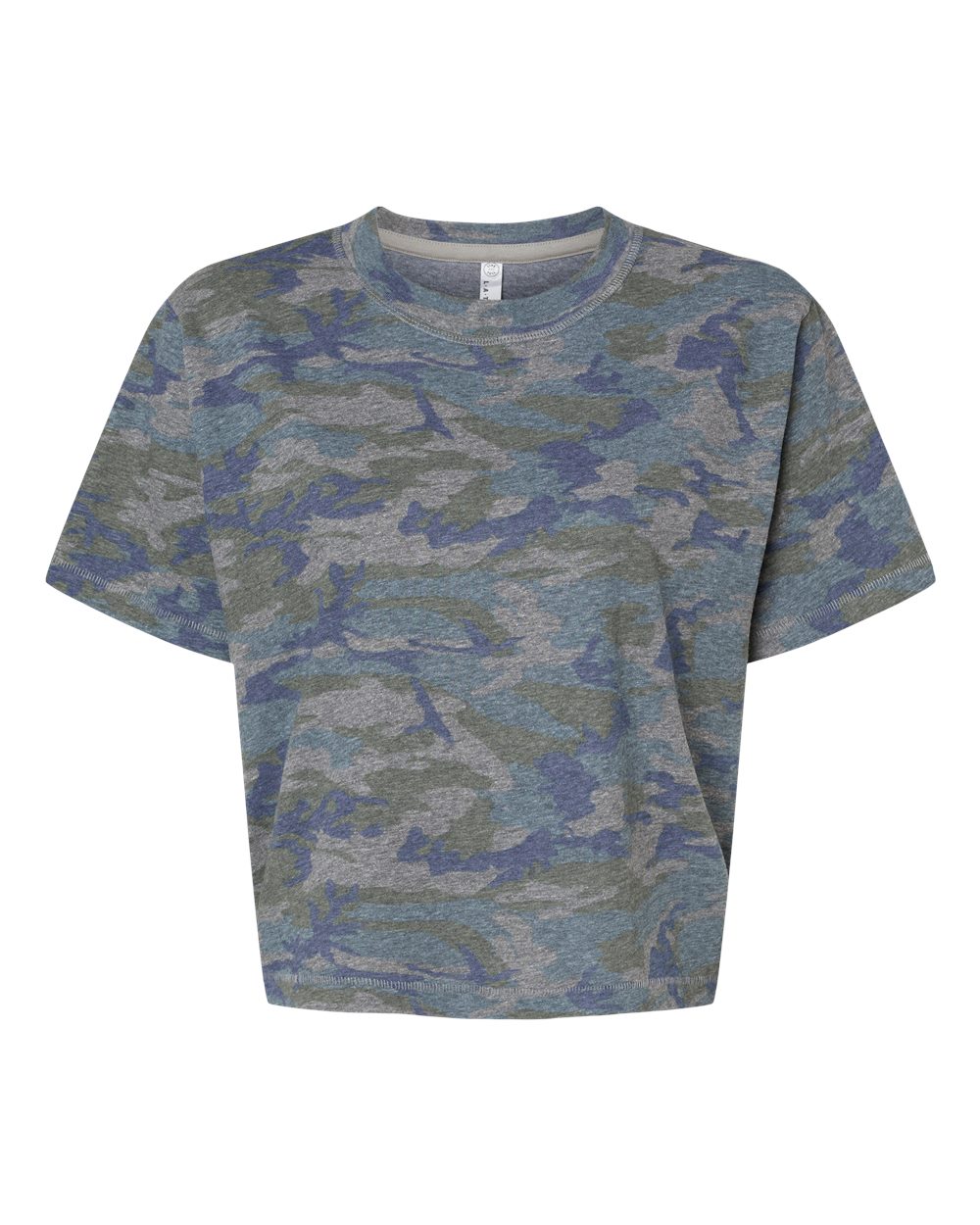LAT Women's Boxy Tee. 3518 - Vintage Camo