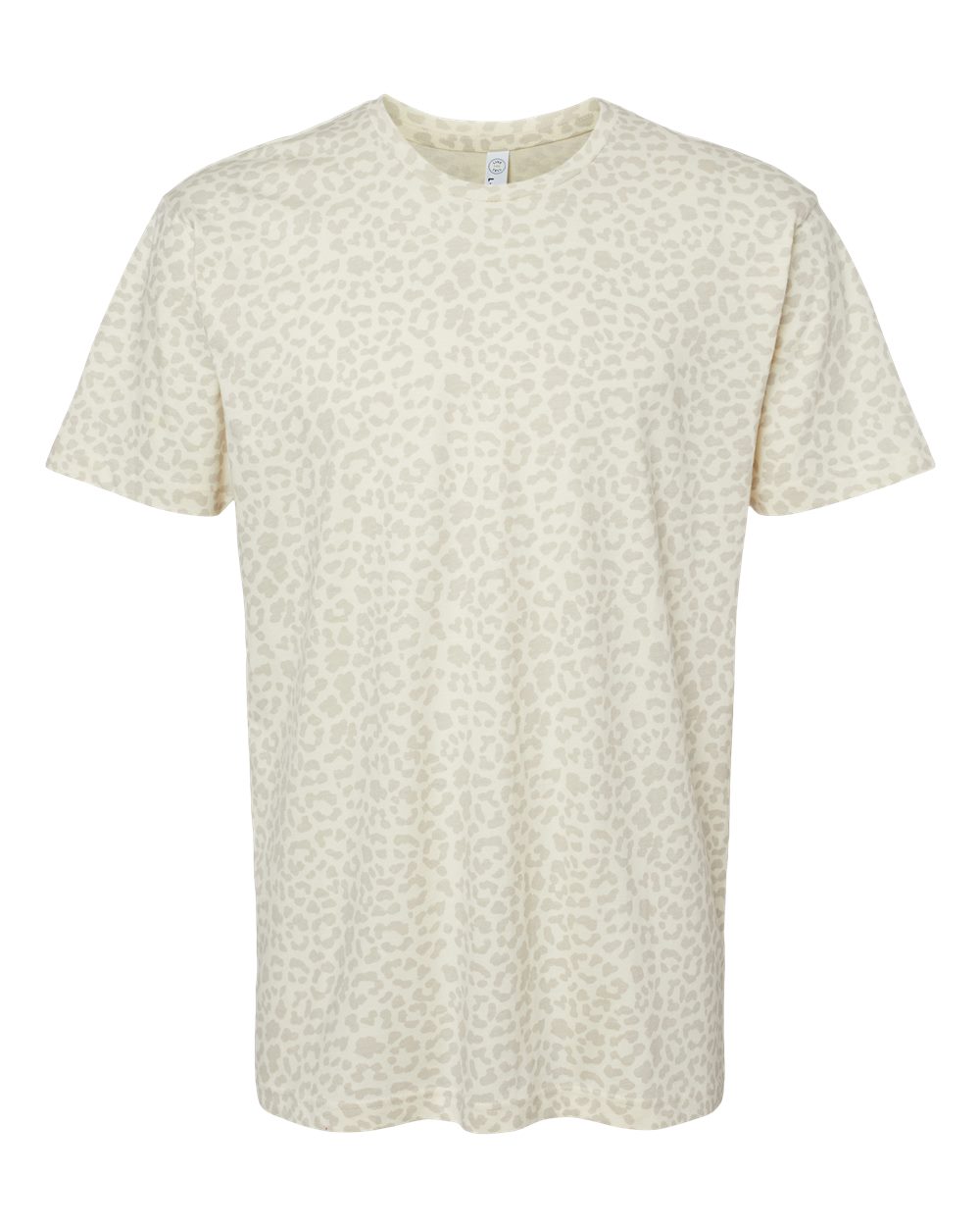 LAT Unisex Fine Jersey Tee. 6901 - Natural Leopard