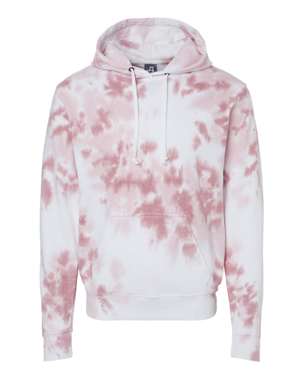 J. America Men's Tie-Dyed Fleece Hooded Sweatshirt. 8861 - Dusty Rose Tie Dye