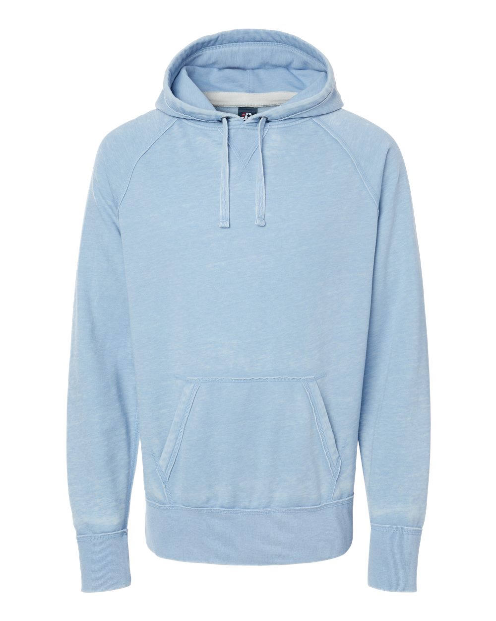J. America Men's Vintage Zen Fleece Hooded Sweatshirt. 8915 - Chambray