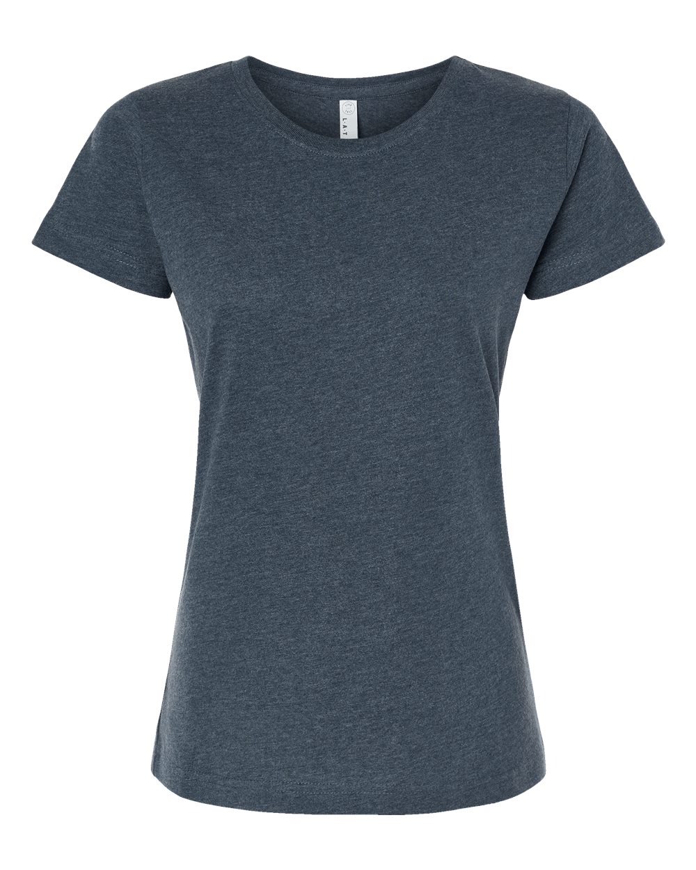 LAT Women's Fine Jersey Tee. 3516 - Vintage Denim