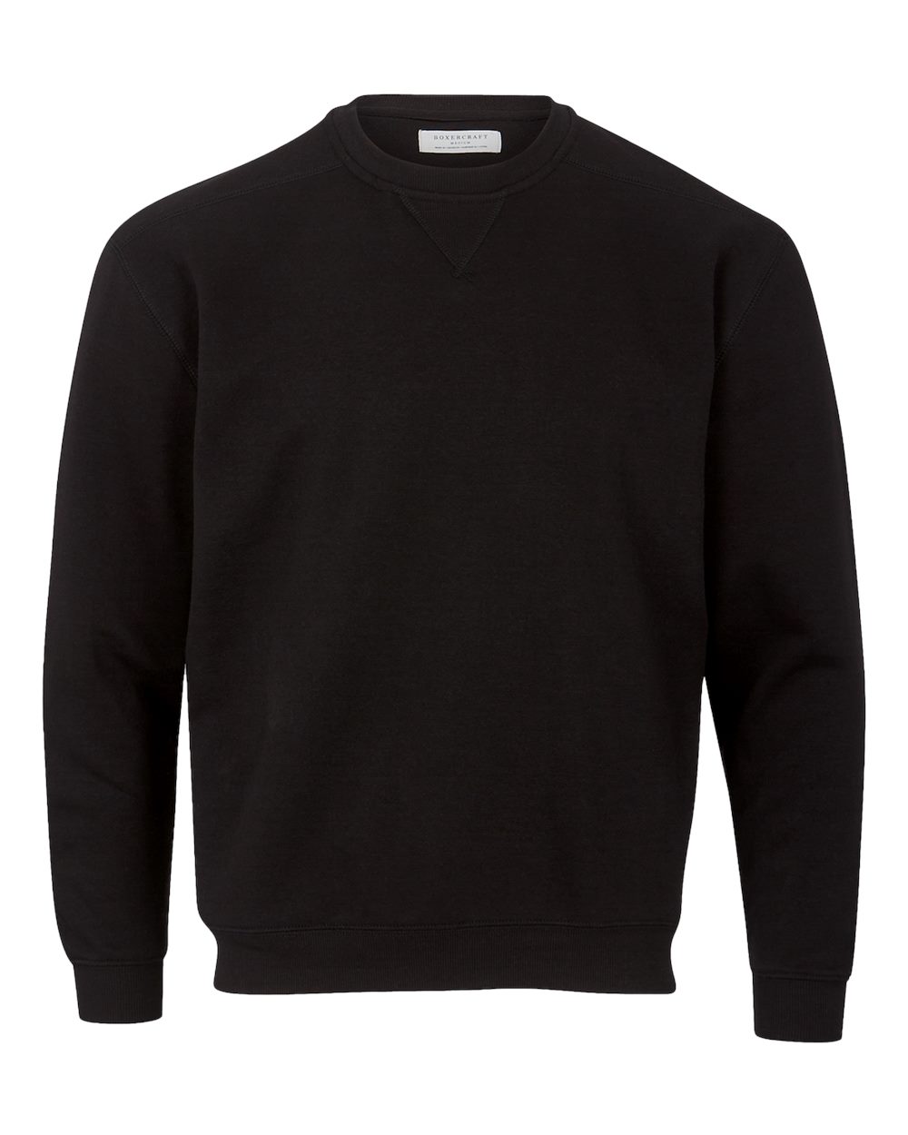 Boxercraft Men's Fleece Crewneck Sweatshirt. BM5101 - Black