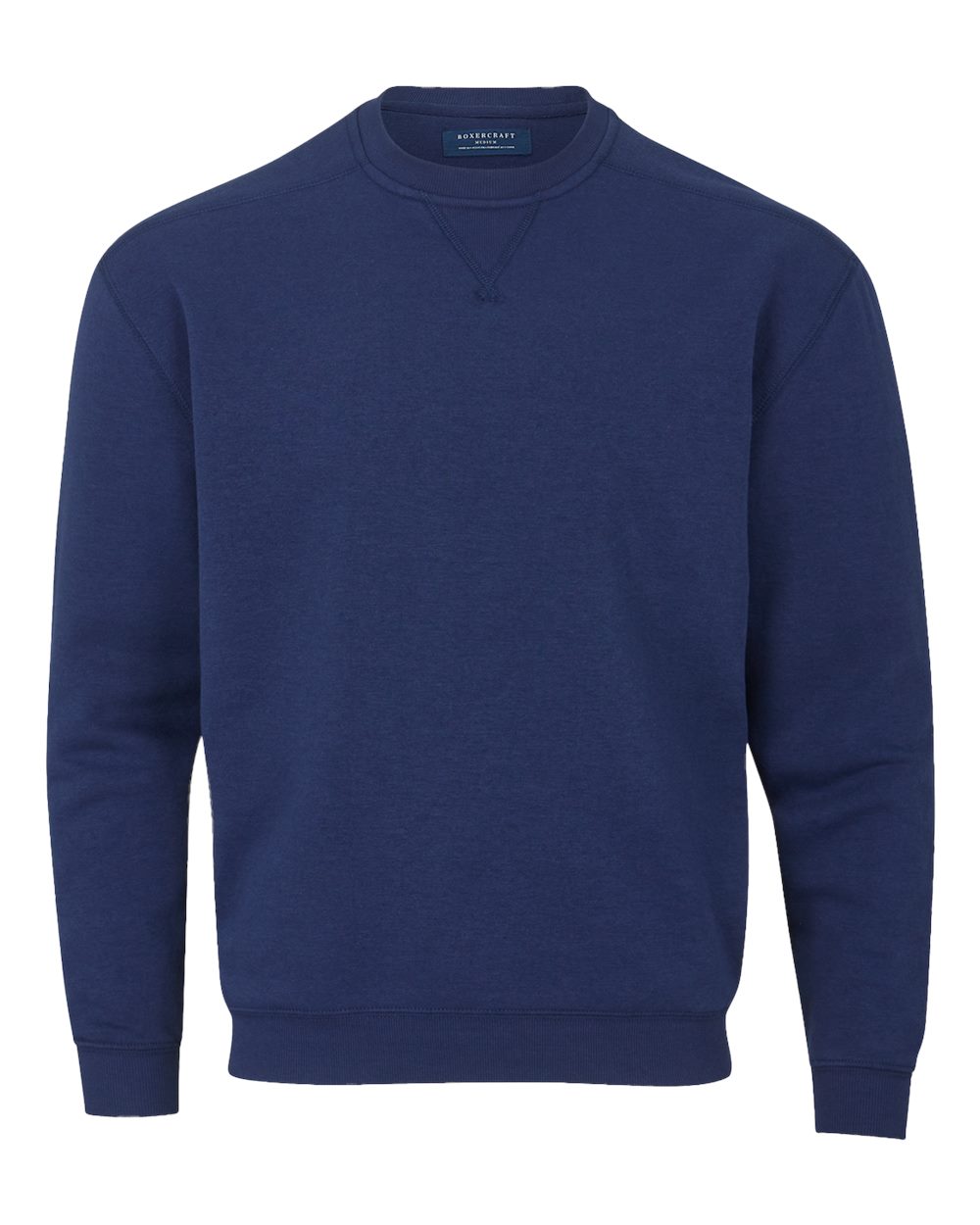 Boxercraft Men's Fleece Crewneck Sweatshirt. BM5101 - Navy