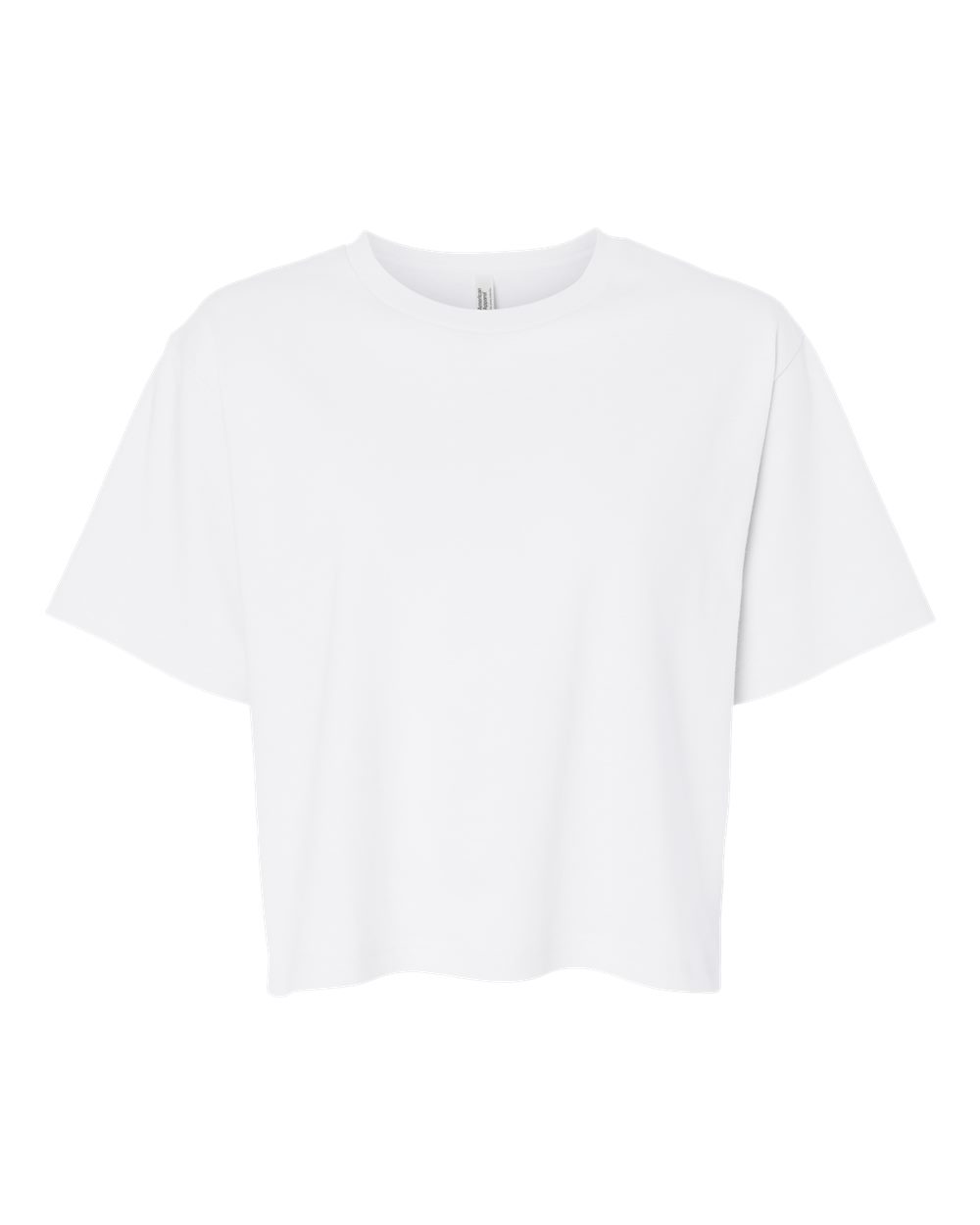 American Apparel Women's Fine Jersey Mid-Length Boxy Tee. 102 - White