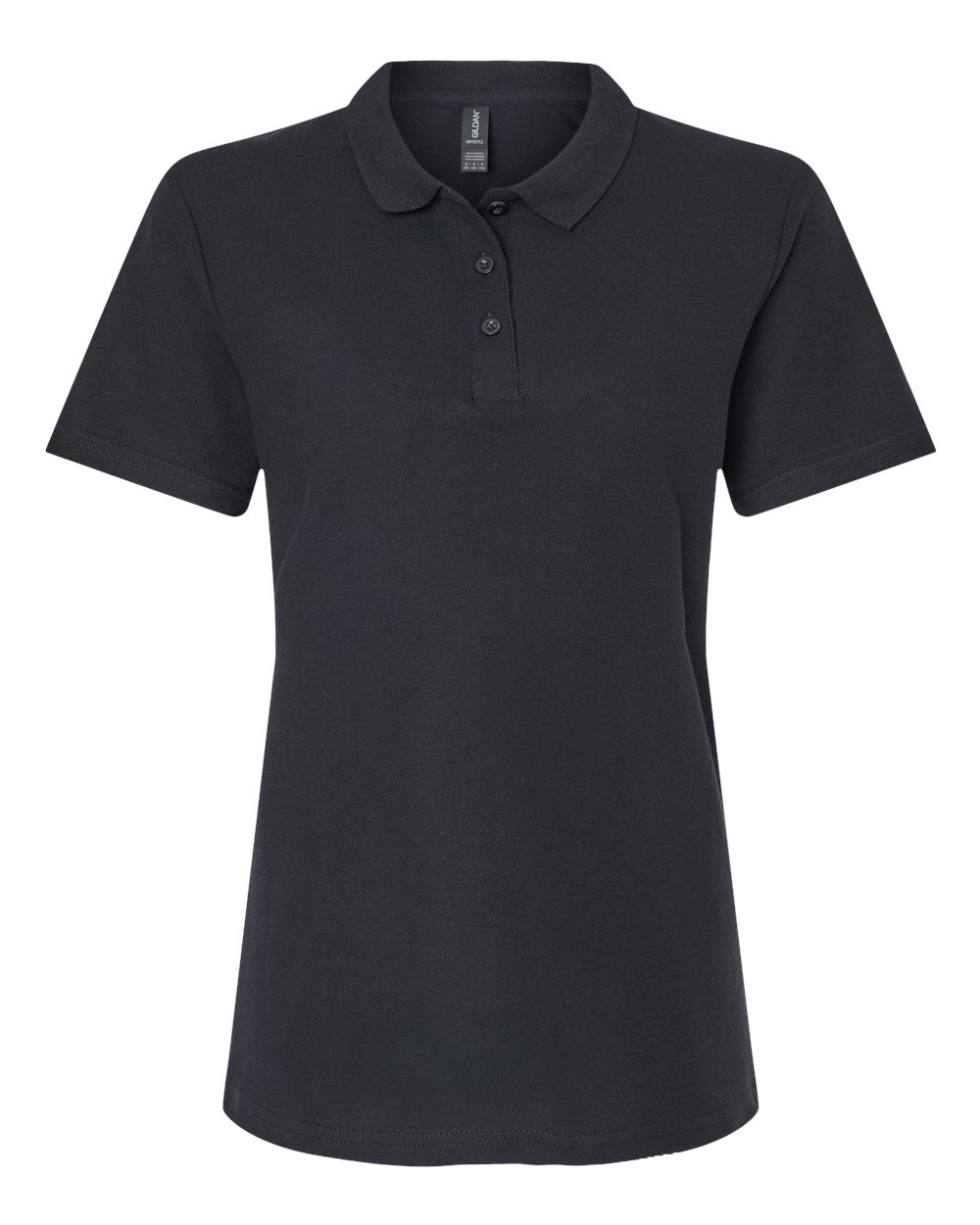 Gildan Women's Softstyle® Pique Polo. 64800L - Black