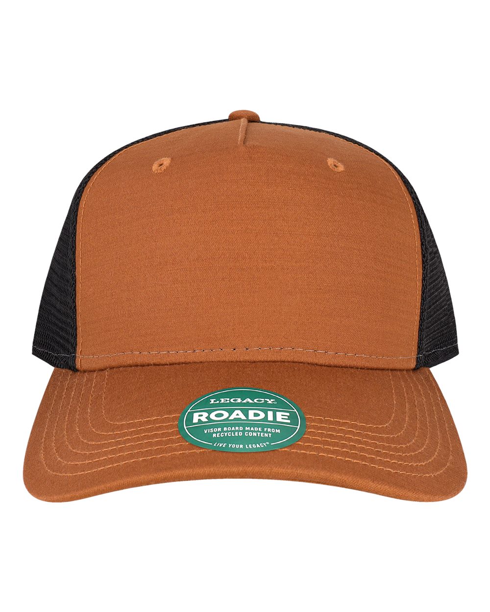 LEGACY Five-Panel Adjustable Cap. ROADIE - Copper Slub/ Black