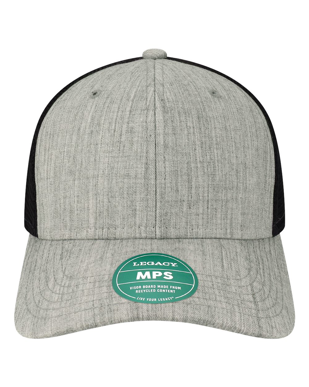 LEGACY Mid-Pro Snapback Trucker Cap. MPS - Melange Grey/ Black