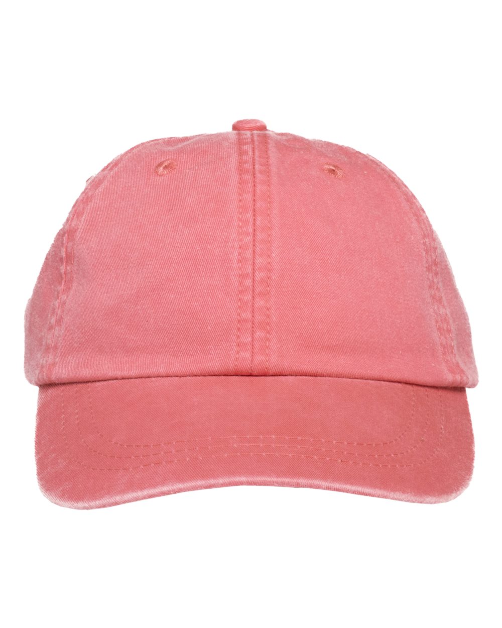 Adams Headwear Optimum Pigment-Dyed Dad Hat. LP101 - Coral