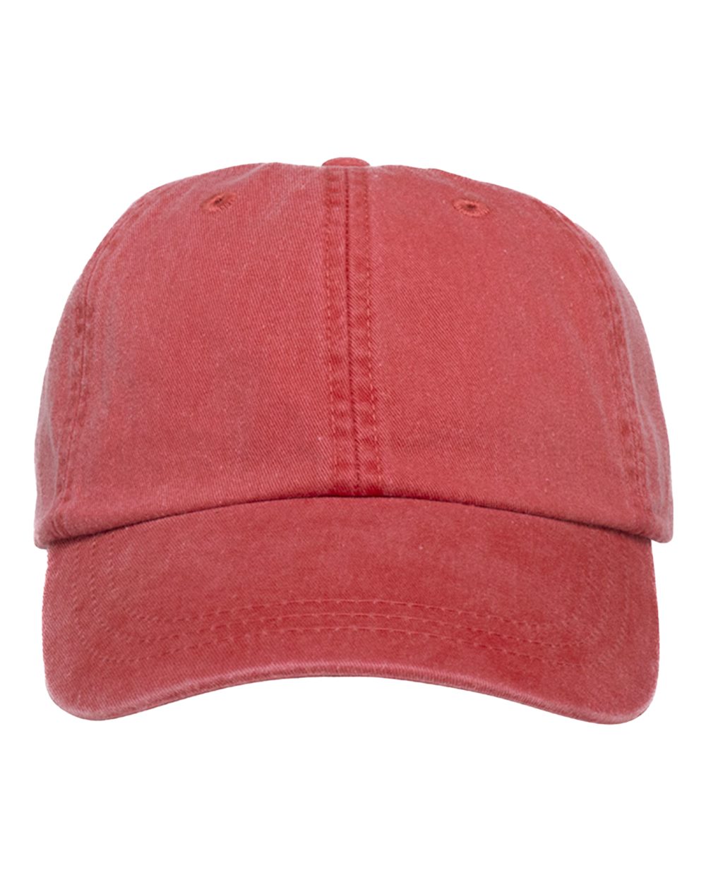 Adams Headwear Optimum Pigment-Dyed Dad Hat. LP101 - Red