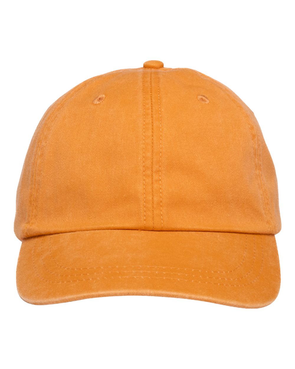 Adams Headwear Optimum Pigment-Dyed Dad Hat. LP101 - Tangerine