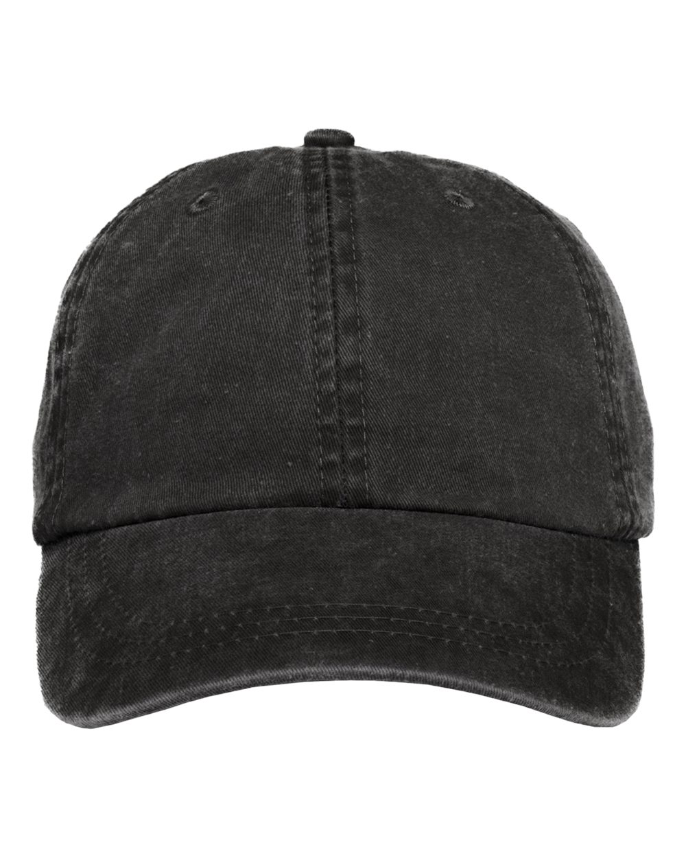 Adams Headwear Optimum Pigment-Dyed Dad Hat. LP101 - Black