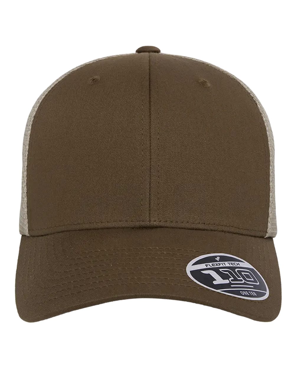 Flexfit 110® Mesh-Back Cap. 110M - Coyote Brown/ Khaki