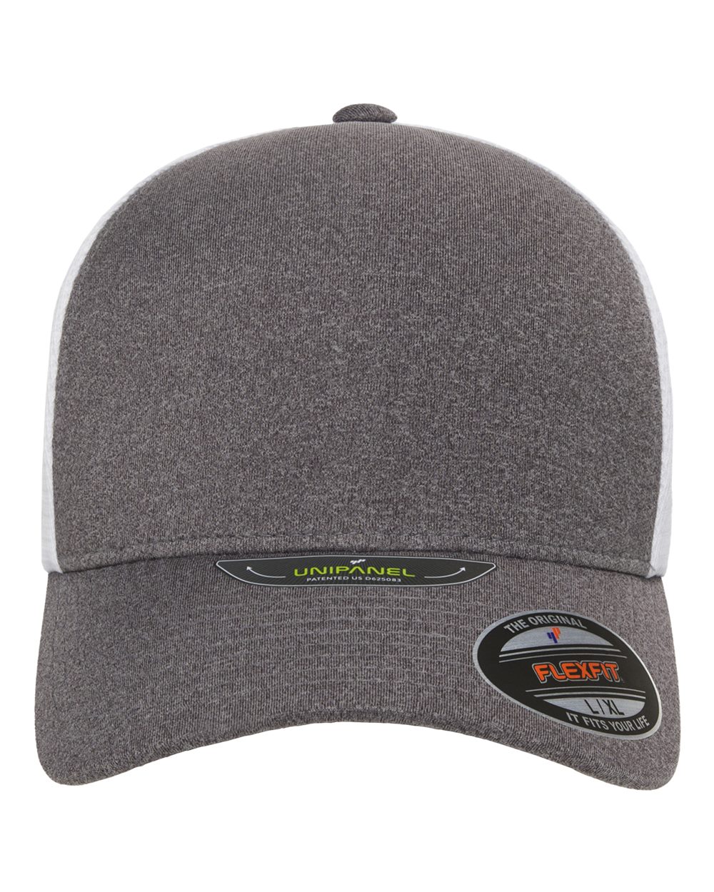 Flexfit Unipanel™ Trucker Cap. 5511UP - Melange Heather/ White