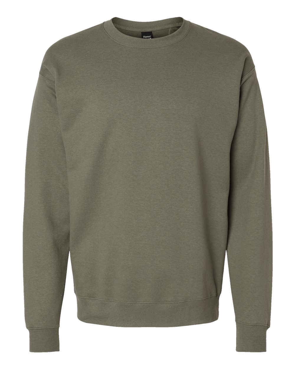 Hanes Unisex Perfect Sweats Crewneck Sweatshirt. RS160 - Fatigue Green