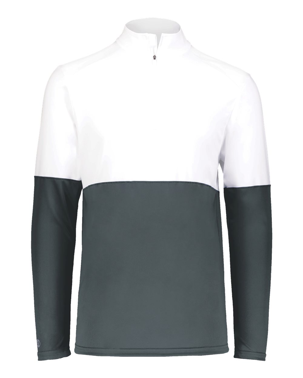 Holloway Men's Momentum Team Quarter-Zip Pullover. 223500 - Iron/ White