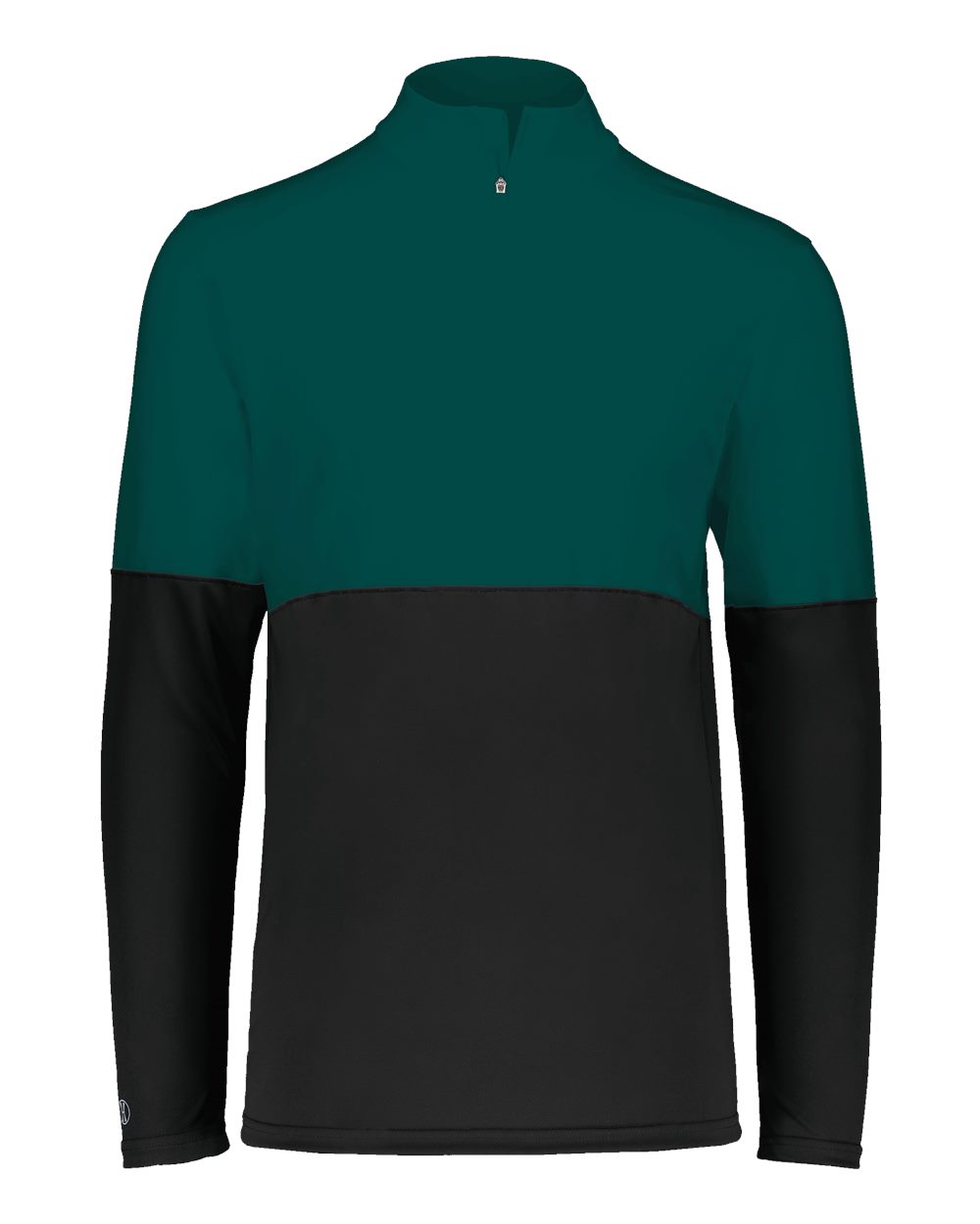 Holloway Men's Momentum Team Quarter-Zip Pullover. 223500 - Black/ Dark Green