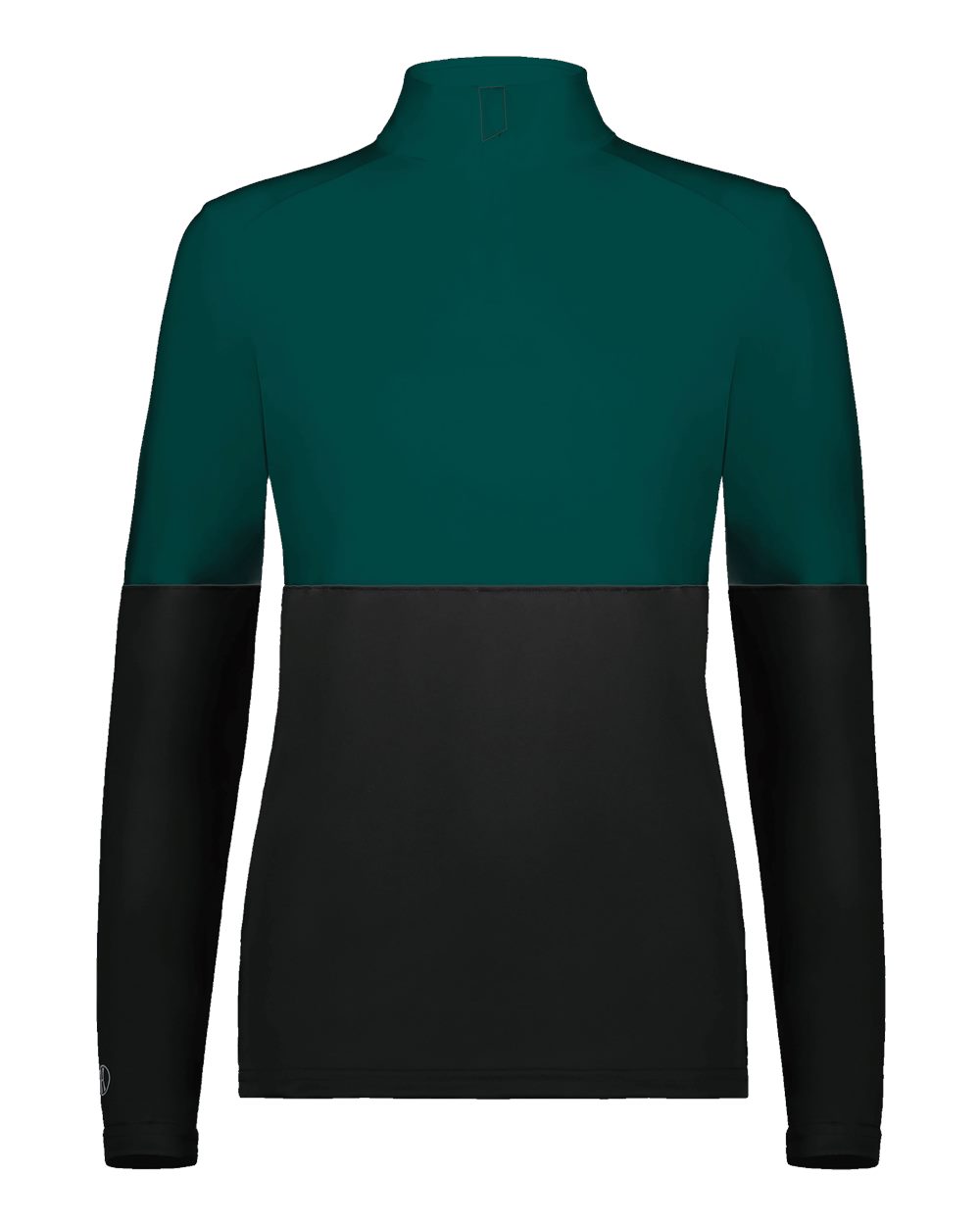 Holloway Women's Momentum Team Quarter-Zip Pullover. 223700 - Black/ Dark Green