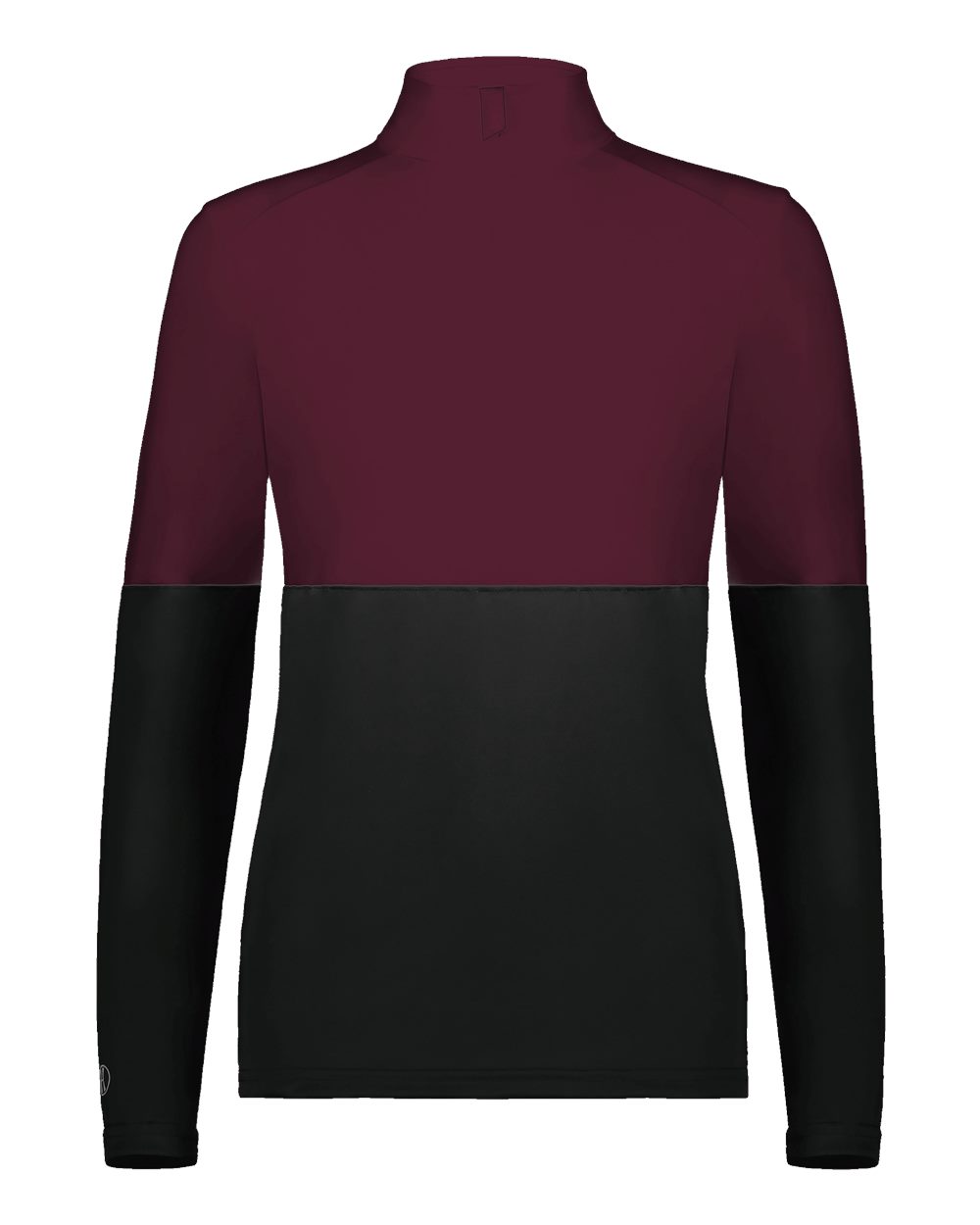 Holloway Women's Momentum Team Quarter-Zip Pullover. 223700 - Black/ Maroon