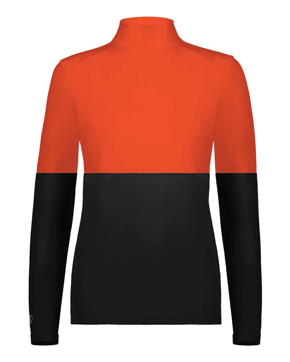 Holloway Women's Momentum Team Quarter-Zip Pullover. 223700 - Black/ Orange