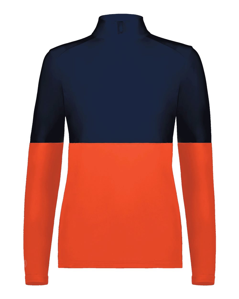 Holloway Women's Momentum Team Quarter-Zip Pullover. 223700 - Orange/ Navy