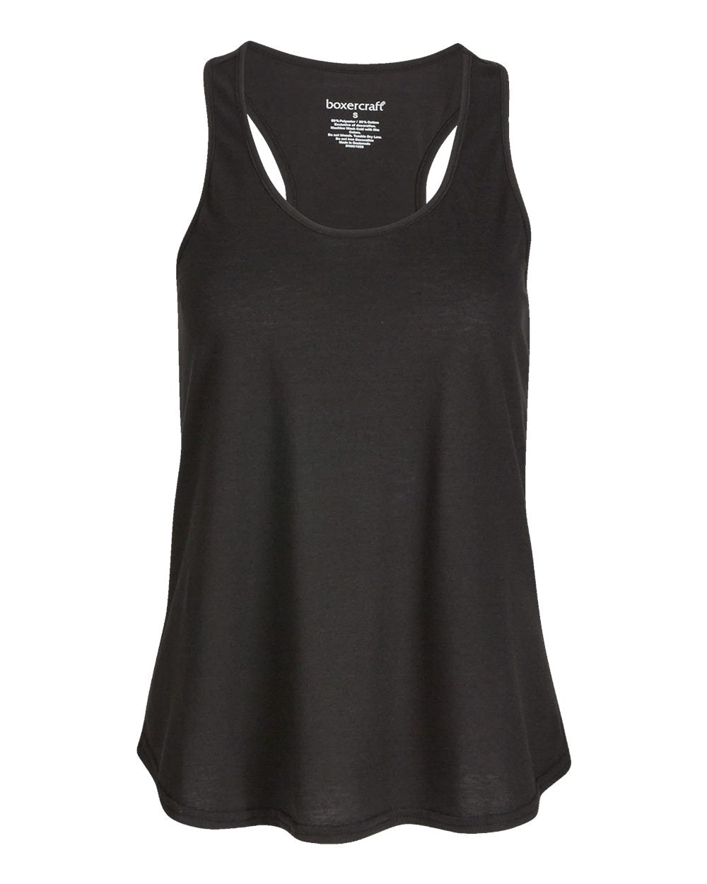 Boxercraft Women's Essential Racerback Tank Top. BW2502 - Black