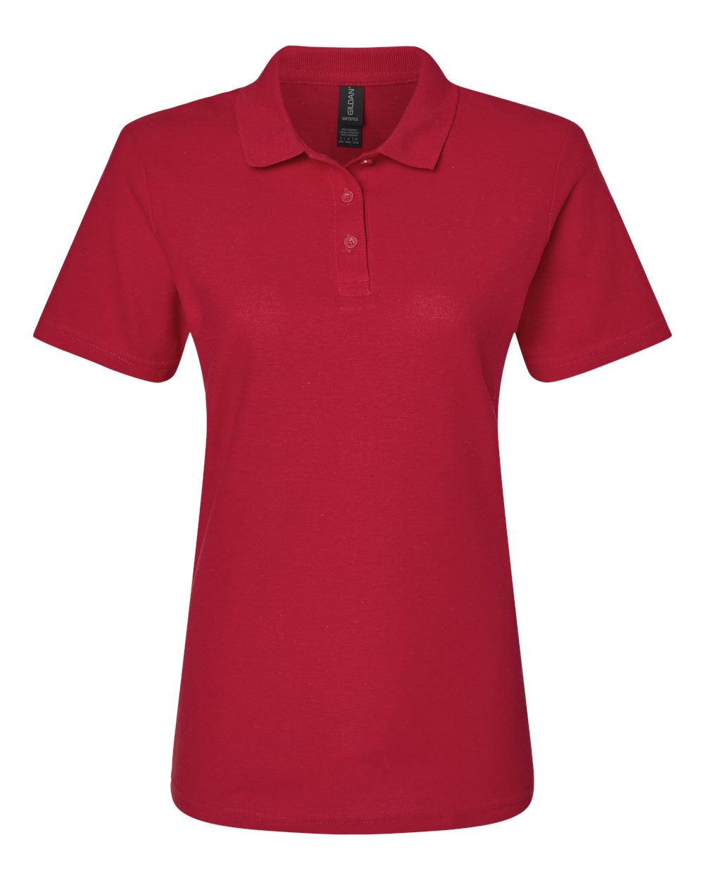 Gildan Women's Softstyle® Pique Polo. 64800L - Cherry Red