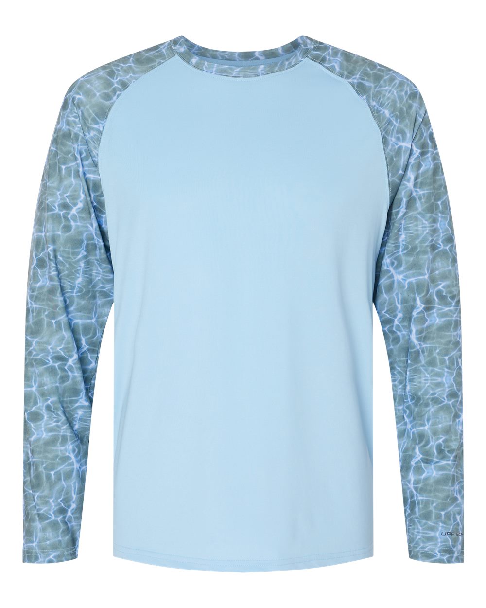 Paragon Men's Panama Colorblocked Long Sleeve T-Shirt. 231 - Grey Mist Water