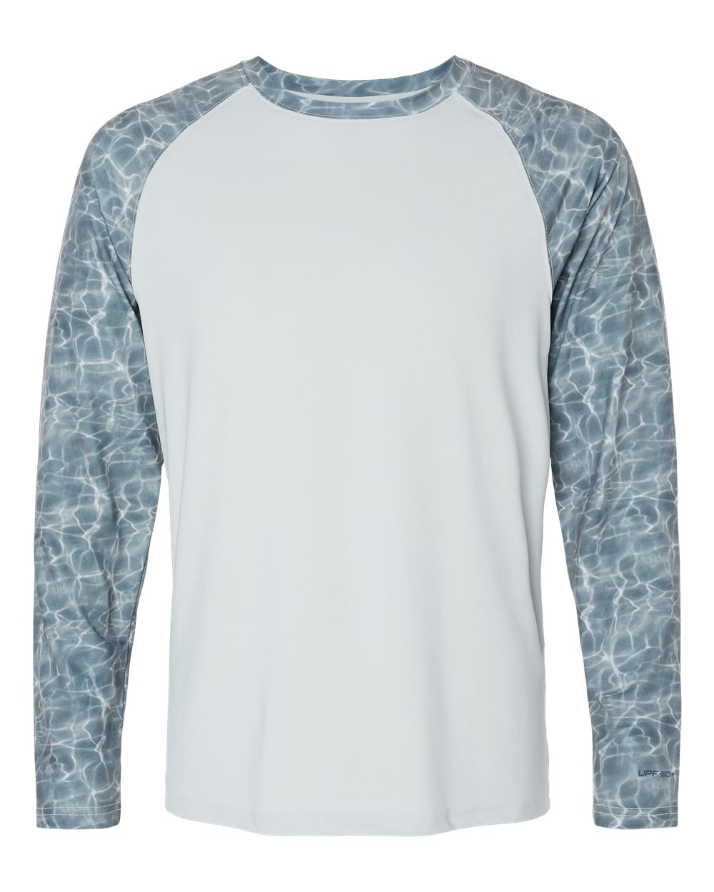 Paragon Men's Panama Colorblocked Long Sleeve T-Shirt. 231 - Grey Water