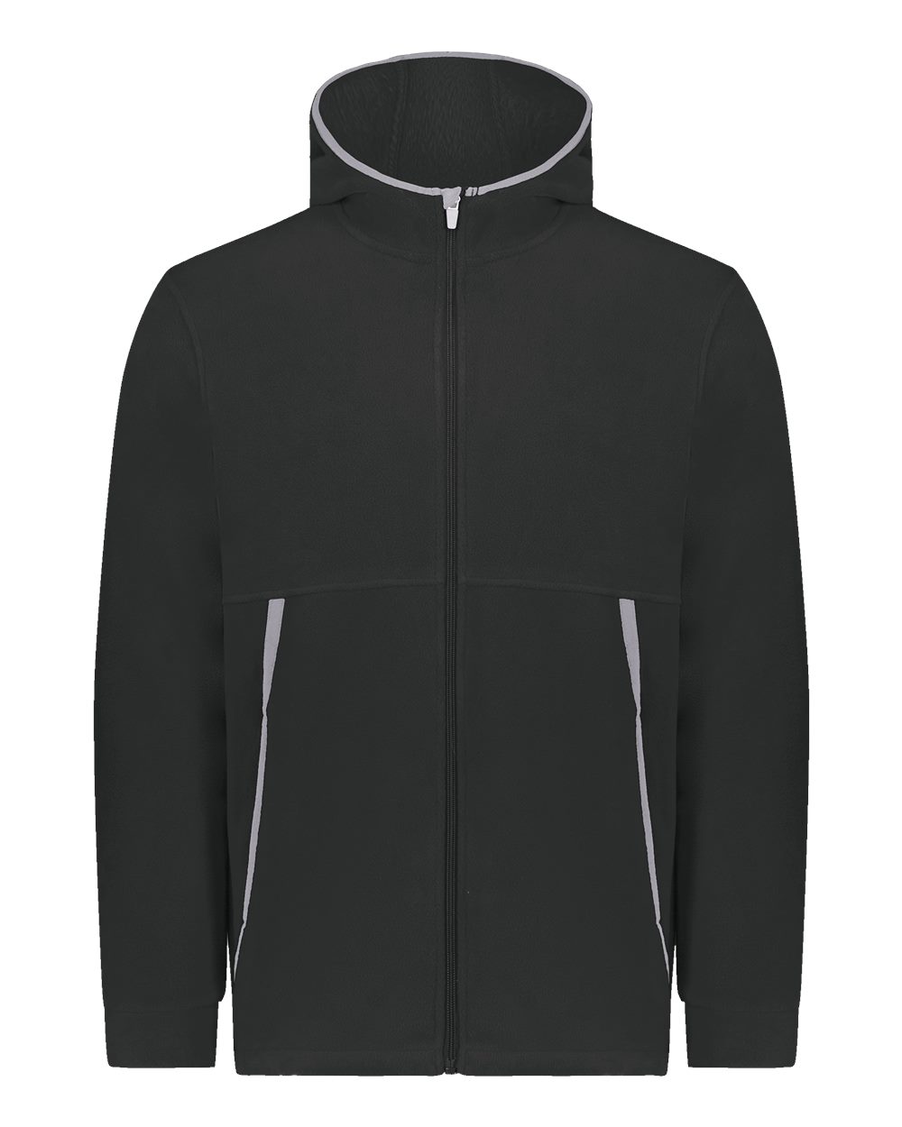 Augusta Sportswear Youth Eco Revive™ Polar Fleece Hooded Full-Zip Jacket. 6859 - Black