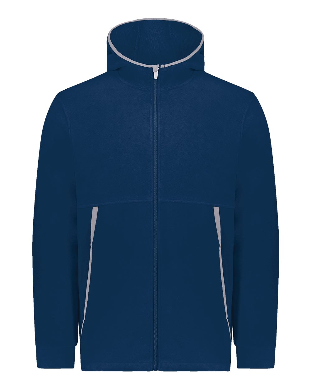 Augusta Sportswear Youth Eco Revive™ Polar Fleece Hooded Full-Zip Jacket. 6859 - Navy