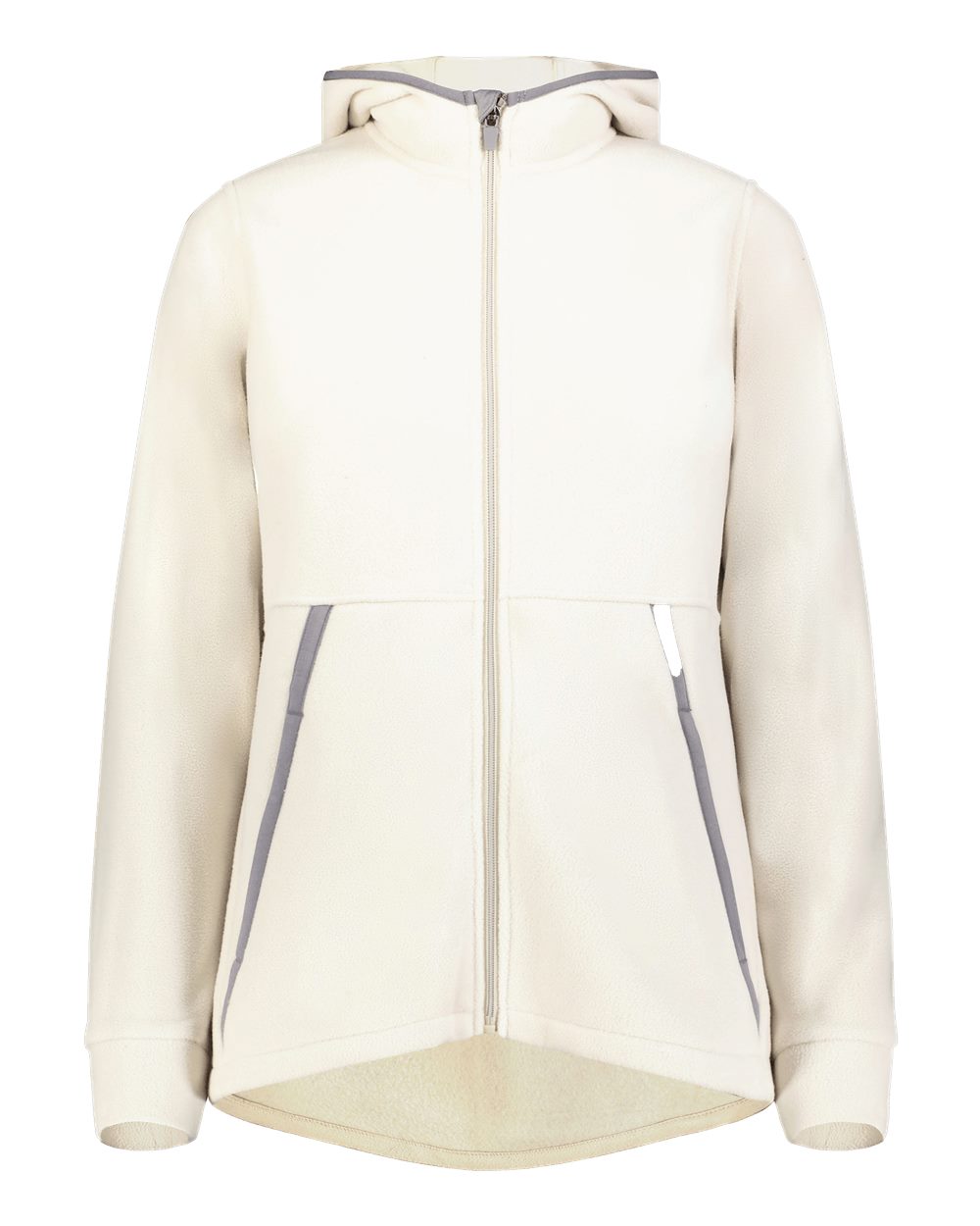 Augusta Sportswear Women's Eco Revive™ Polar Fleece Hooded Full-Zip Jacket. 6860 - Oyster