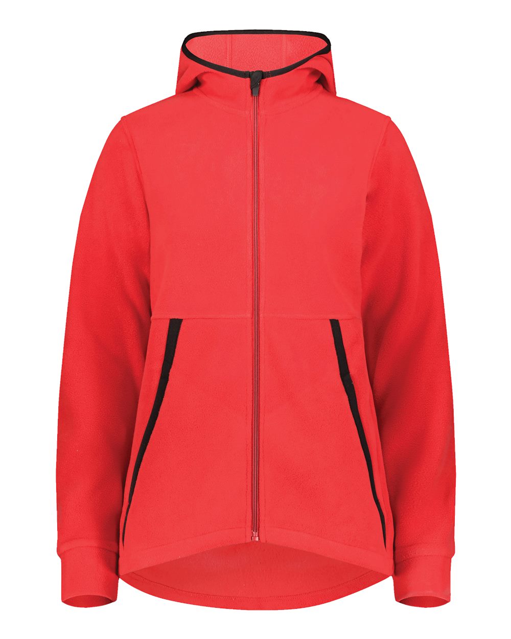 Augusta Sportswear Women's Eco Revive™ Polar Fleece Hooded Full-Zip Jacket. 6860 - Scarlet