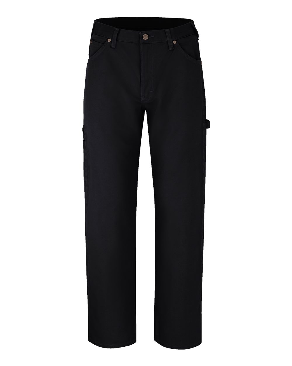 Dickies Men's Duck Carpenter Jeans. 1933 - Rinsed Black - 37 Unhemmed