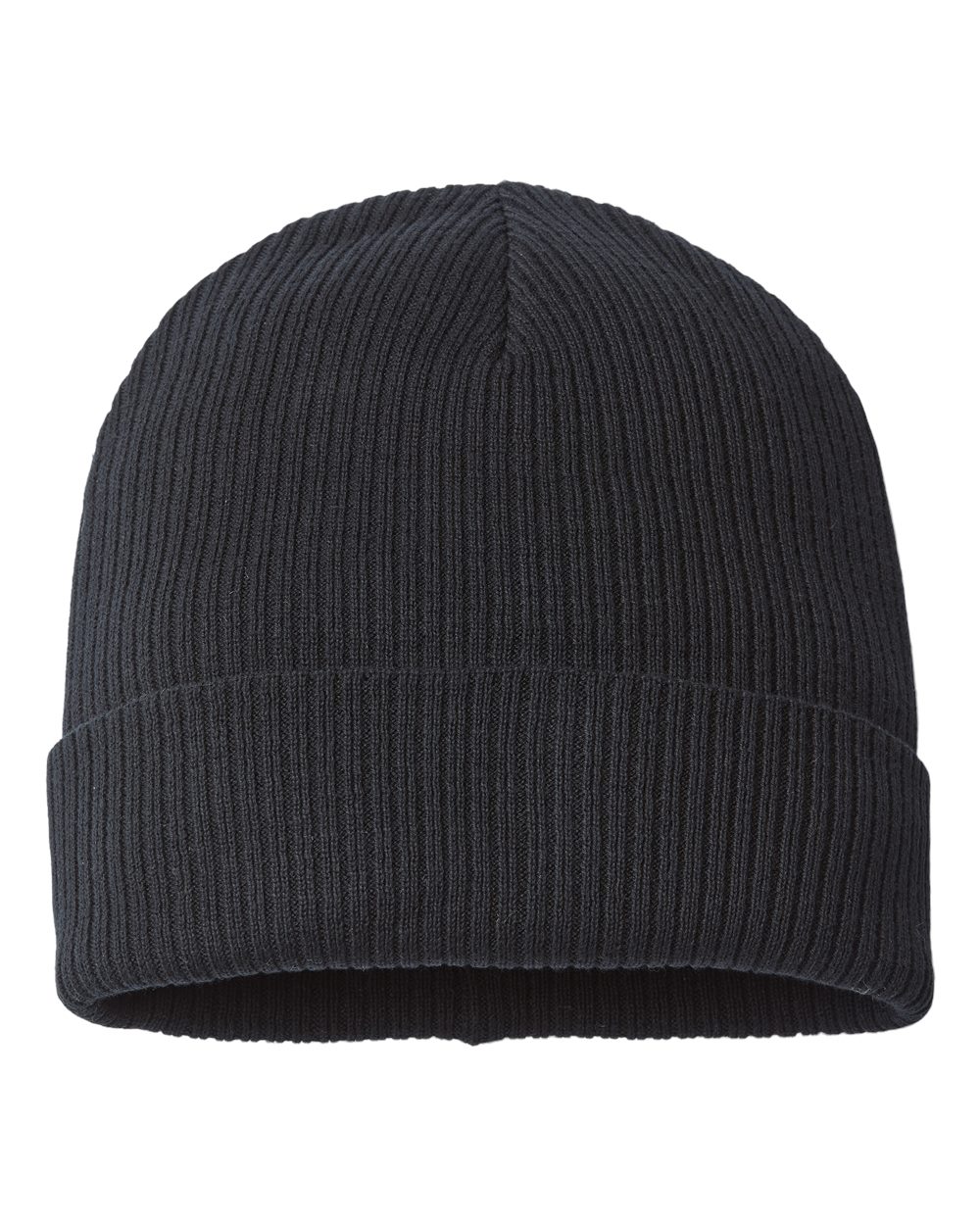 Atlantis Headwear Sustainable Cuffed Beanie. NELSON - Black