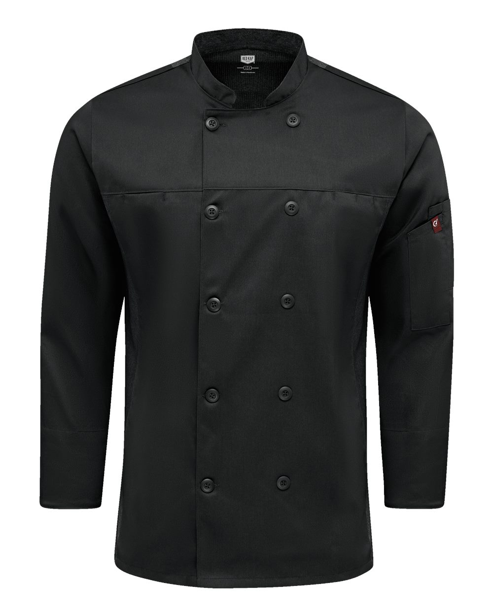 Chef Designs Deluxe Airflow Chef Coat. 054M - Black