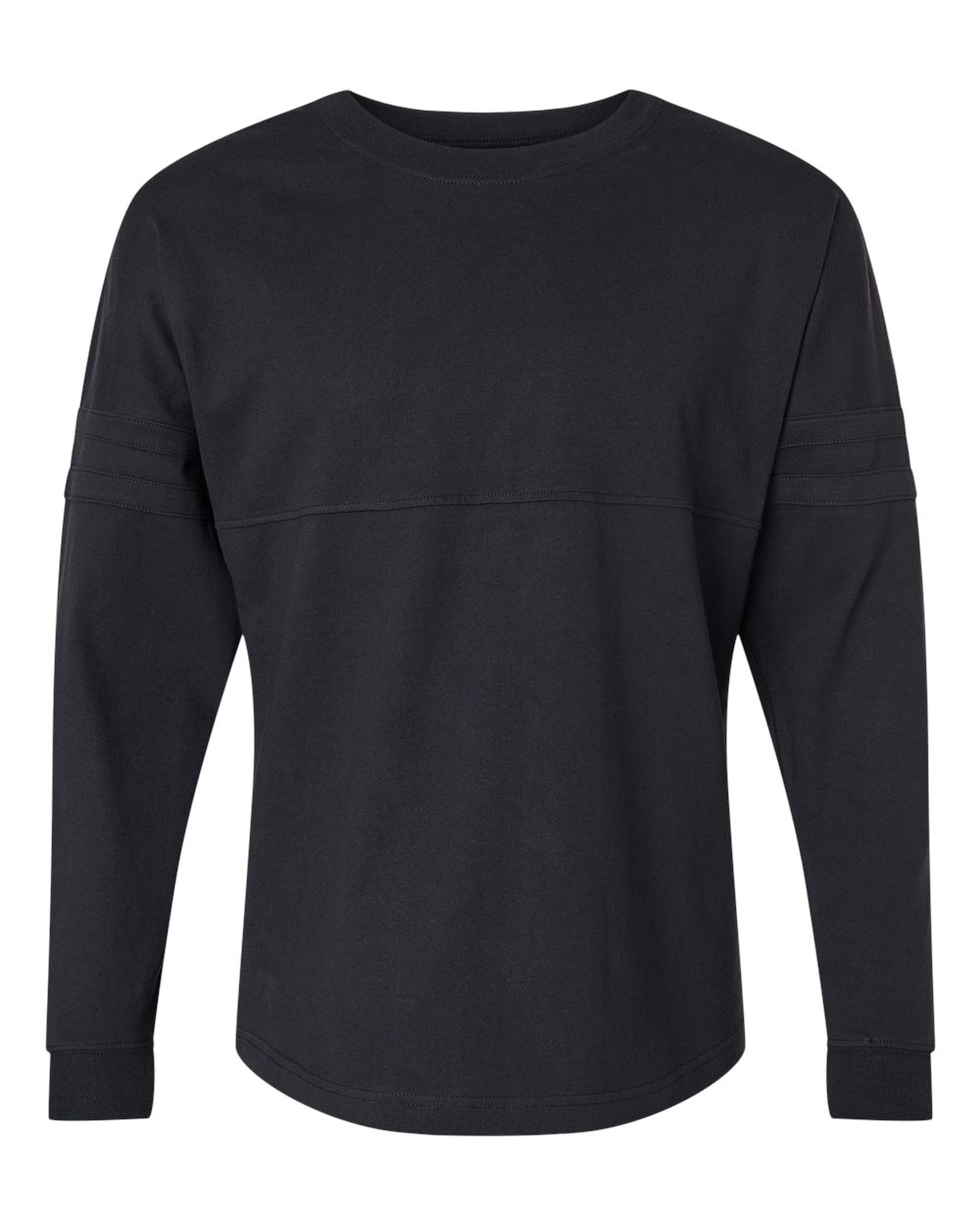 Boxercraft Women's Pom Pom Long Sleeve Jersey T-Shirt. BW3514 - Black