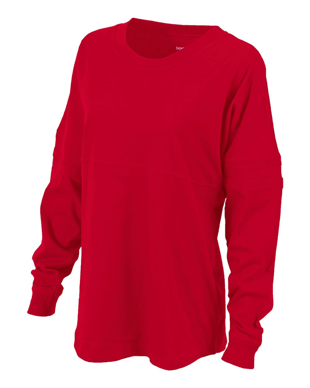 Boxercraft Women's Pom Pom Long Sleeve Jersey T-Shirt. BW3514 - True Red
